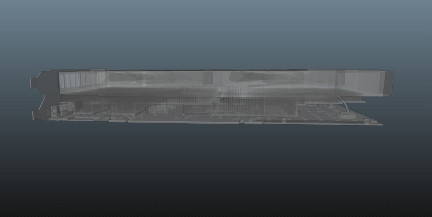 Galax NVIDIA RTX 2060 Graphics card Free low-poly 3D model_7