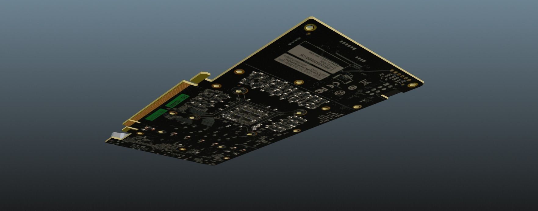 Galax NVIDIA RTX 2060 Graphics card Free low-poly 3D model_10