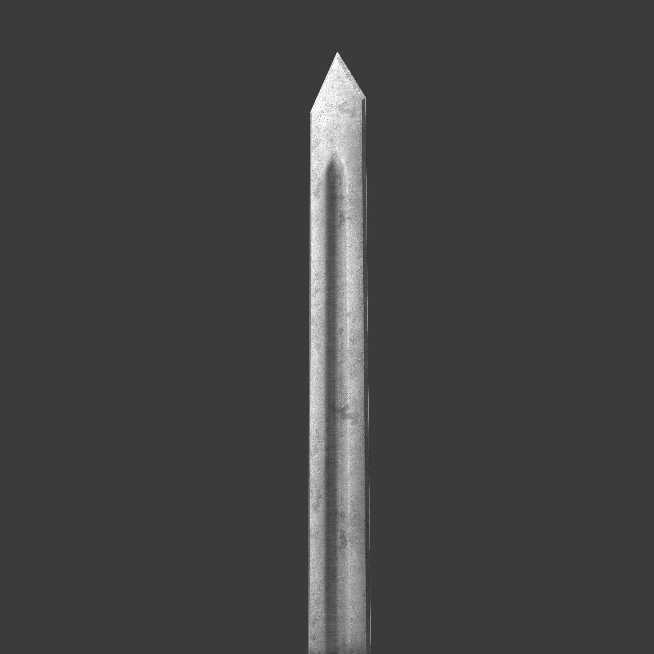 Diablo Inspired Blade - One handed Sword Low-poly 3D model_4