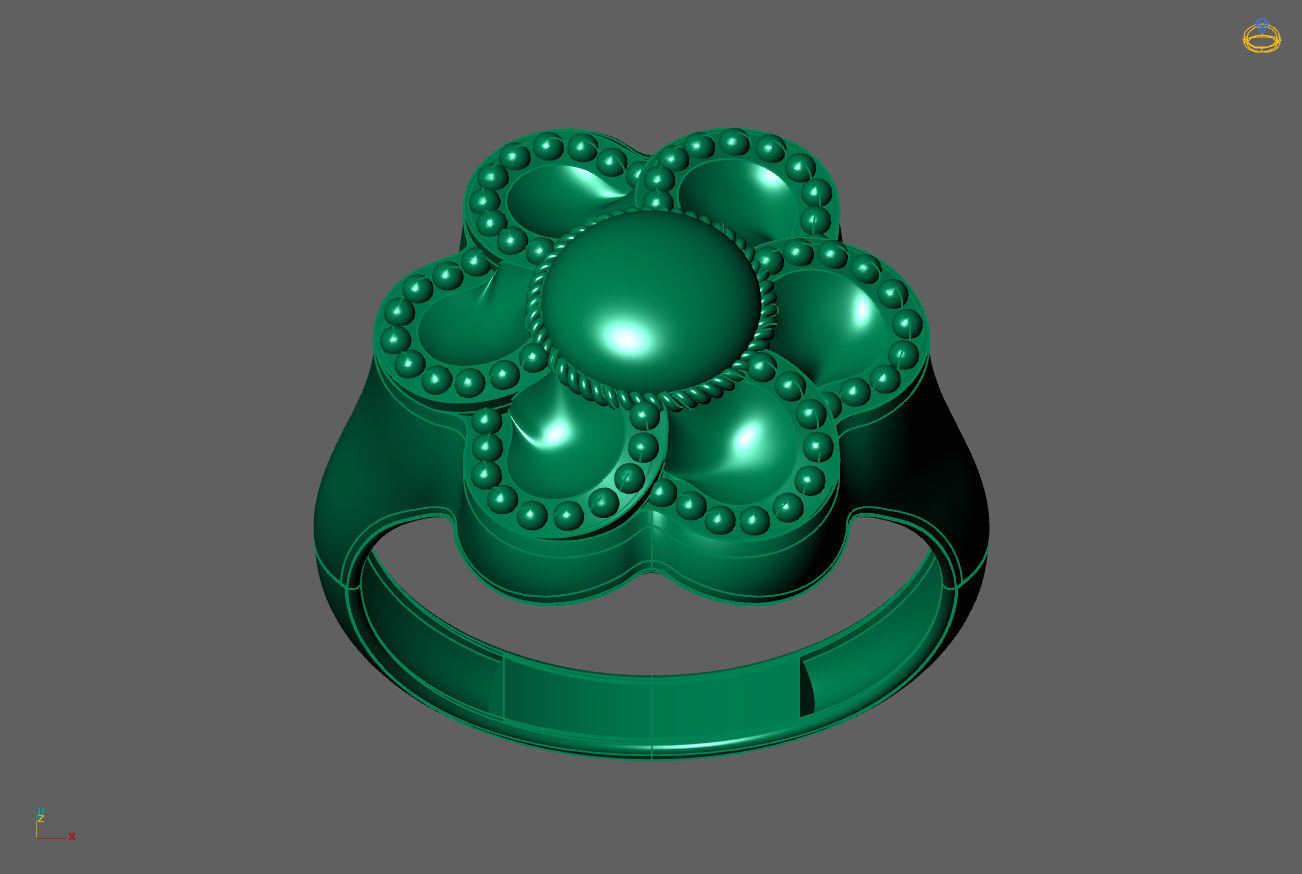 Plain Ring Women Ready STL 3DM Models Womens Rings 3D models 3D print model_4