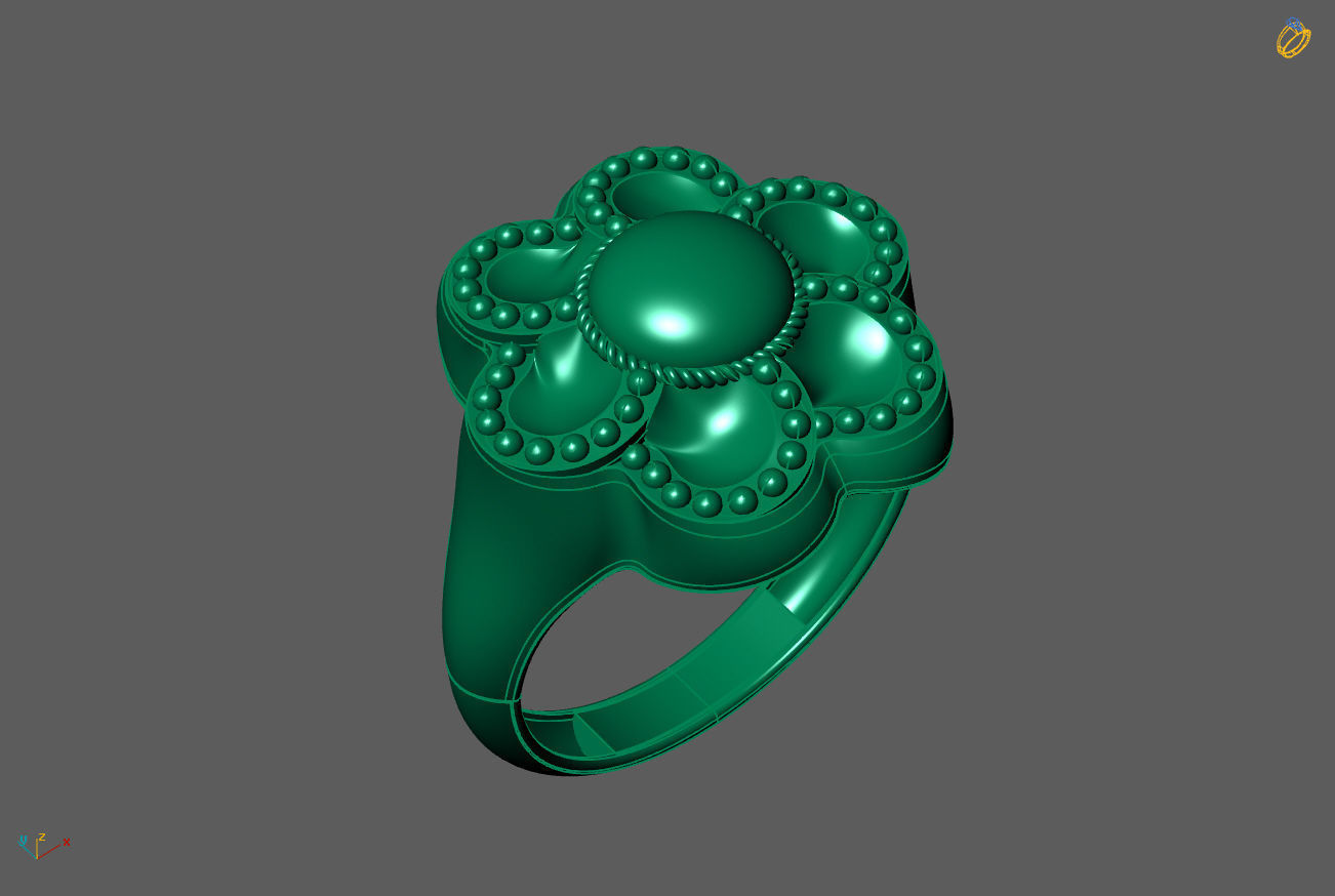 Plain Ring Women Ready STL 3DM Models Womens Rings 3D models 3D print model_1