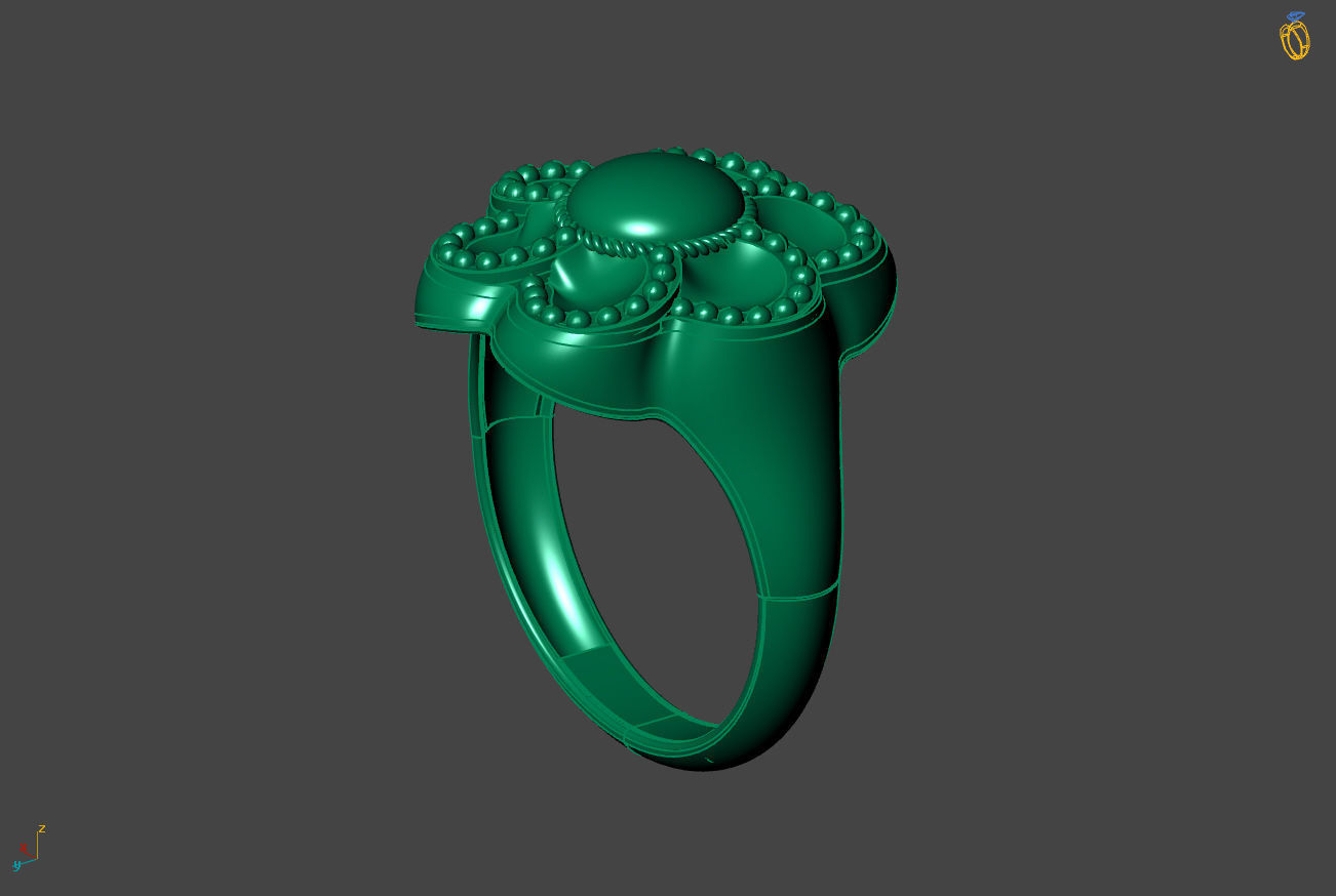 Plain Ring Women Ready STL 3DM Models Womens Rings 3D models 3D print model_2
