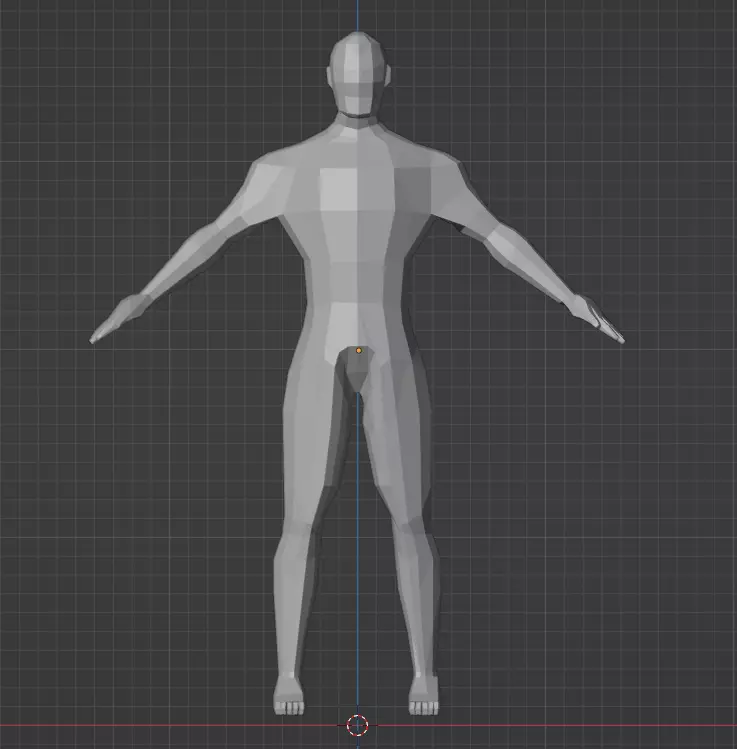 Low poly Character Free 3D model_0