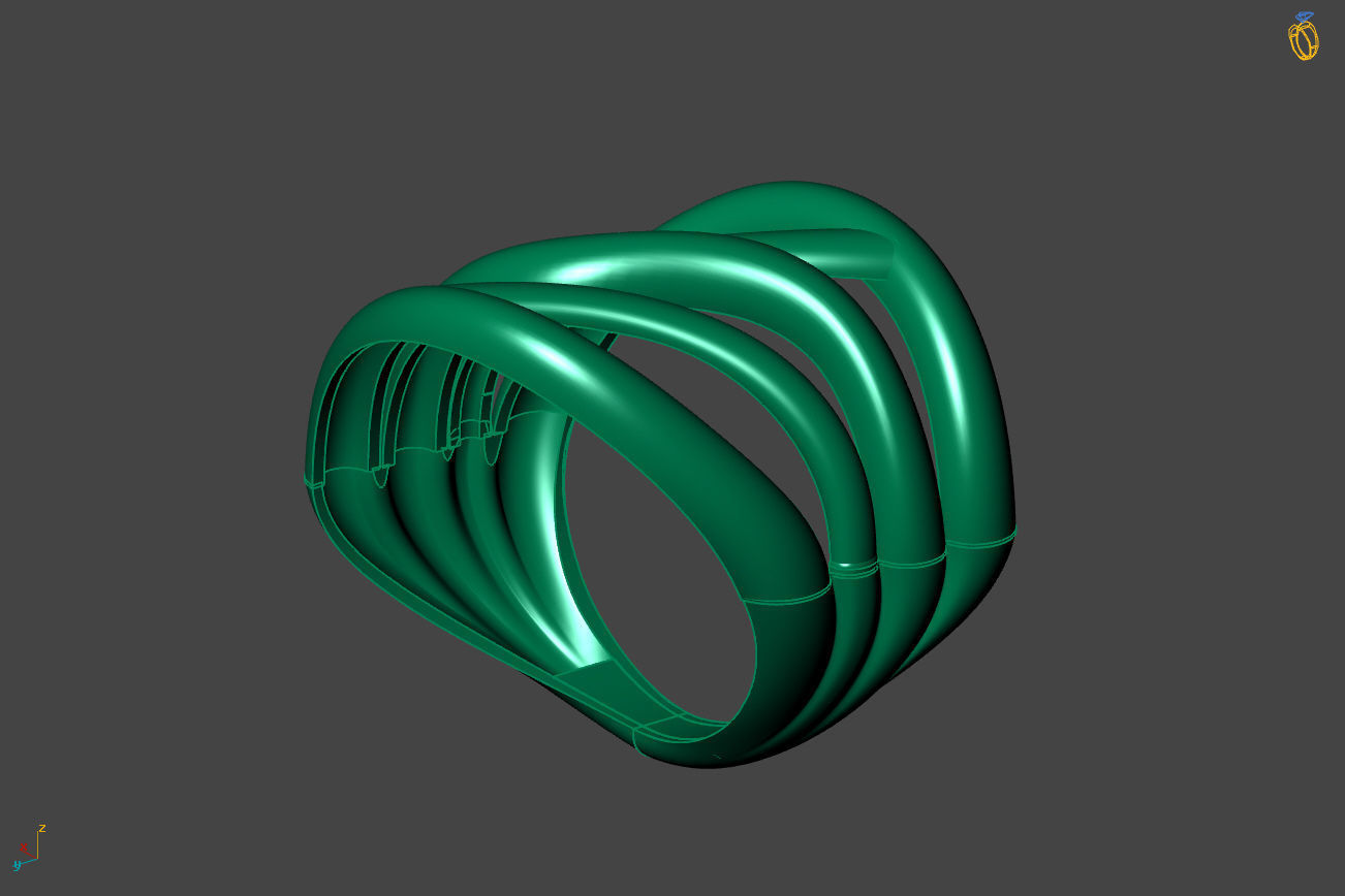 Plain Ring Women Ready STL 3DM Models Womens Rings 3D models 3D print model_2