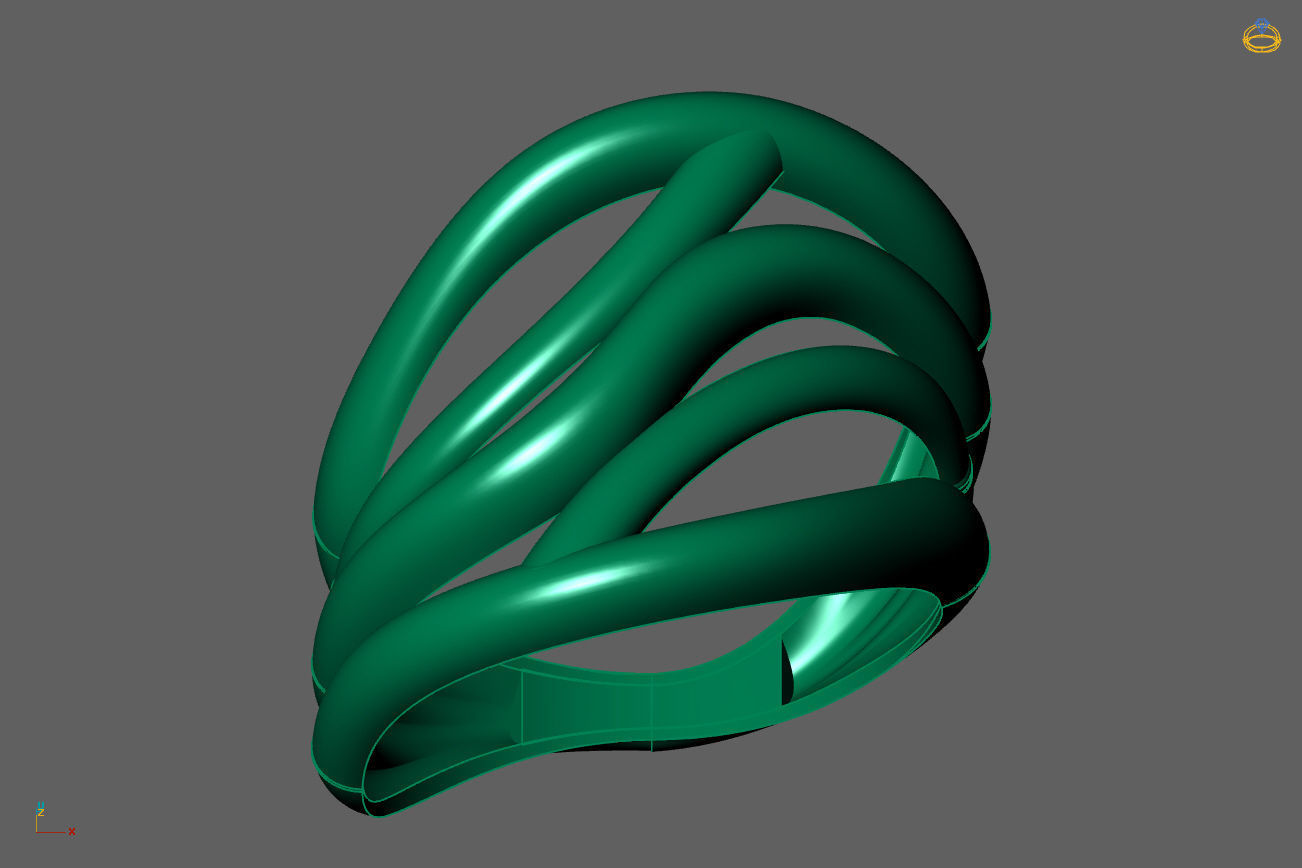 Plain Ring Women Ready STL 3DM Models Womens Rings 3D models 3D print model_4