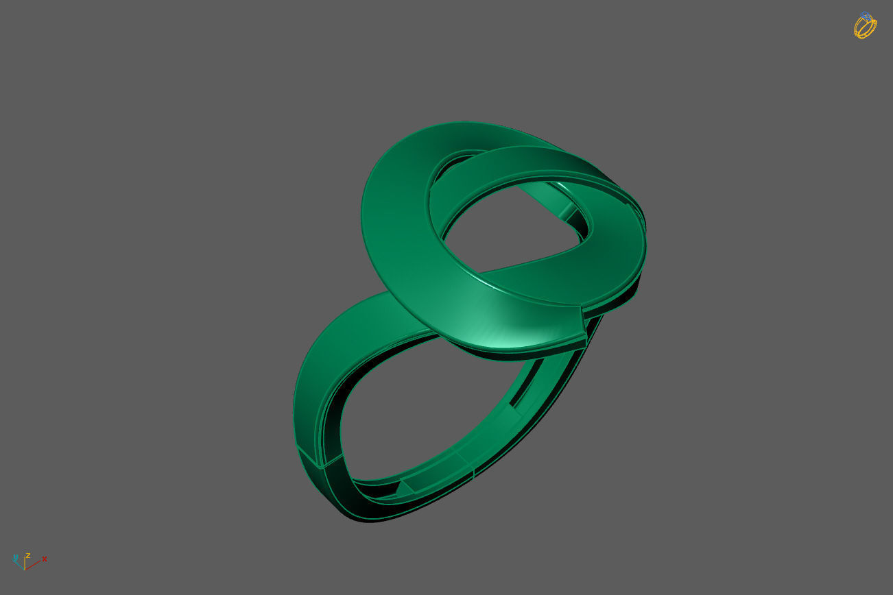 Plain Ring Women Ready STL 3DM Models Womens Rings 3D models 3D print model_1