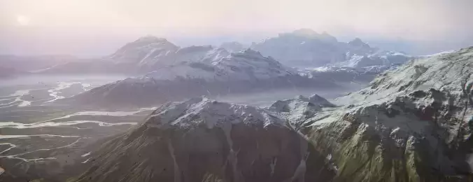 Iceland Mountains Environment - Unity 2017-18-19 Projects 3D model