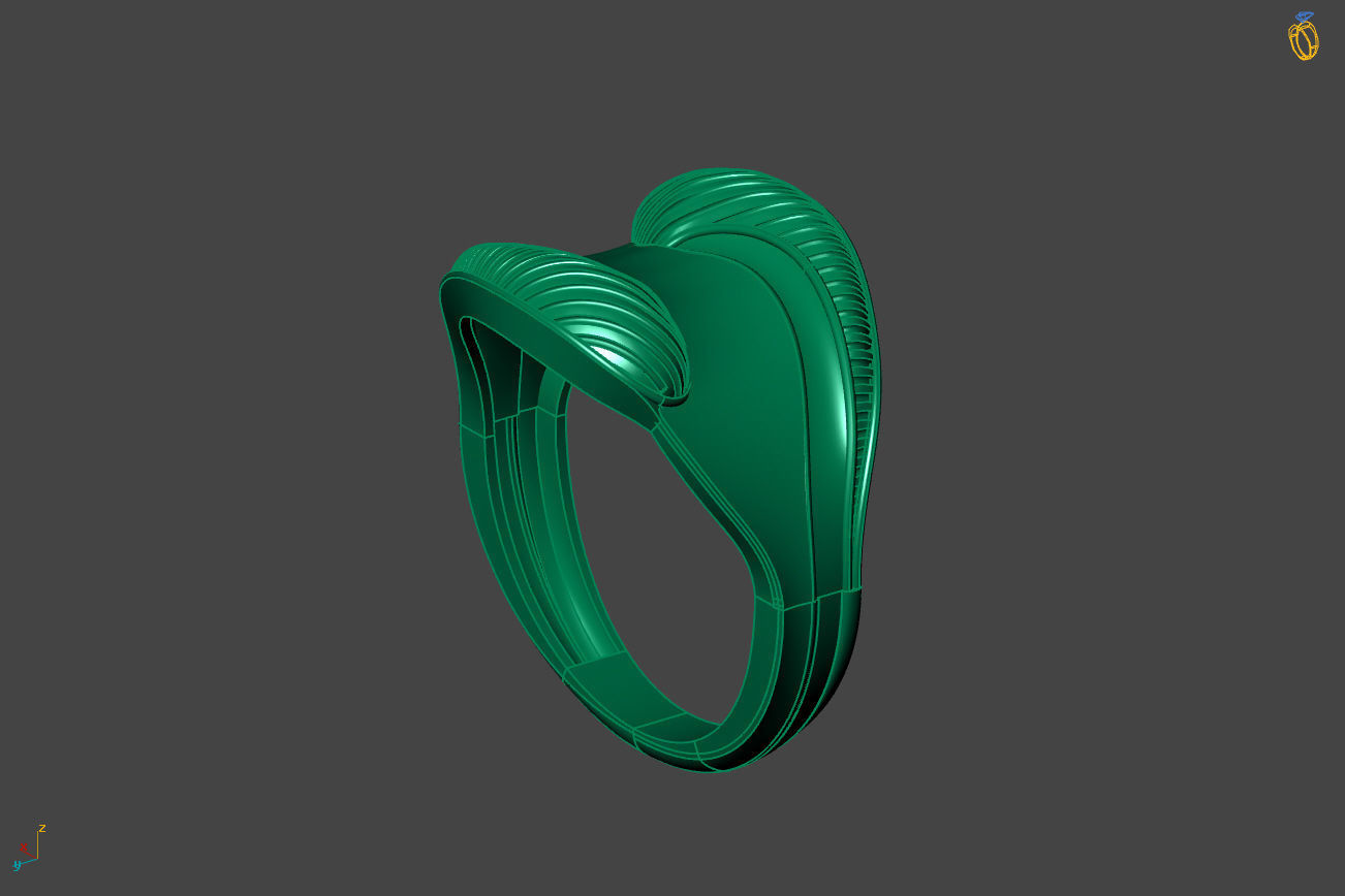Plain Ring Women Ready STL 3DM Models Womens Rings 3D models 3D print model_2