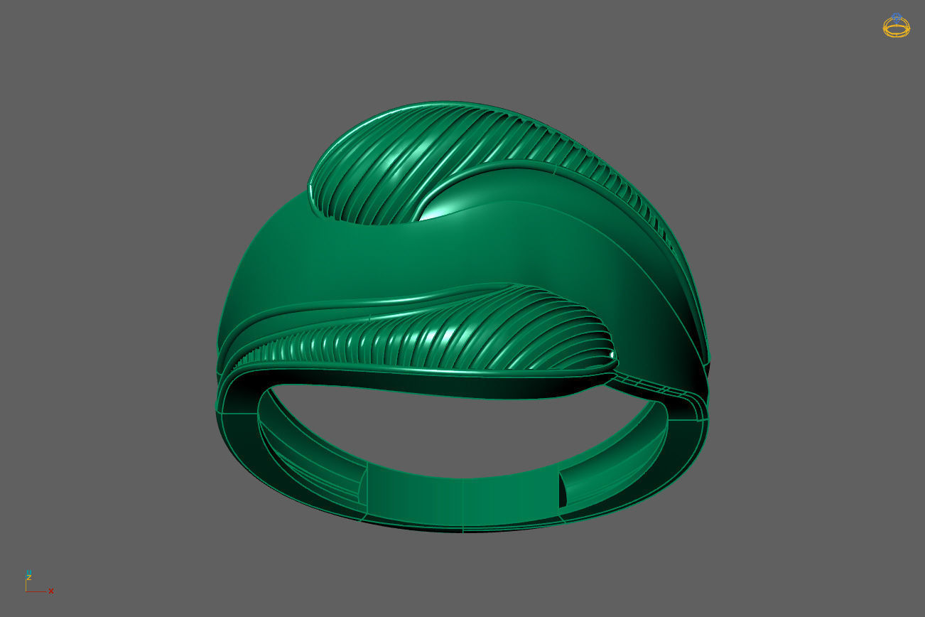 Plain Ring Women Ready STL 3DM Models Womens Rings 3D models 3D print model_4