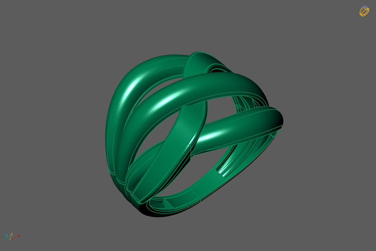 Plain Ring Women Ready STL 3DM Models Womens Rings 3D models 3D print model_1