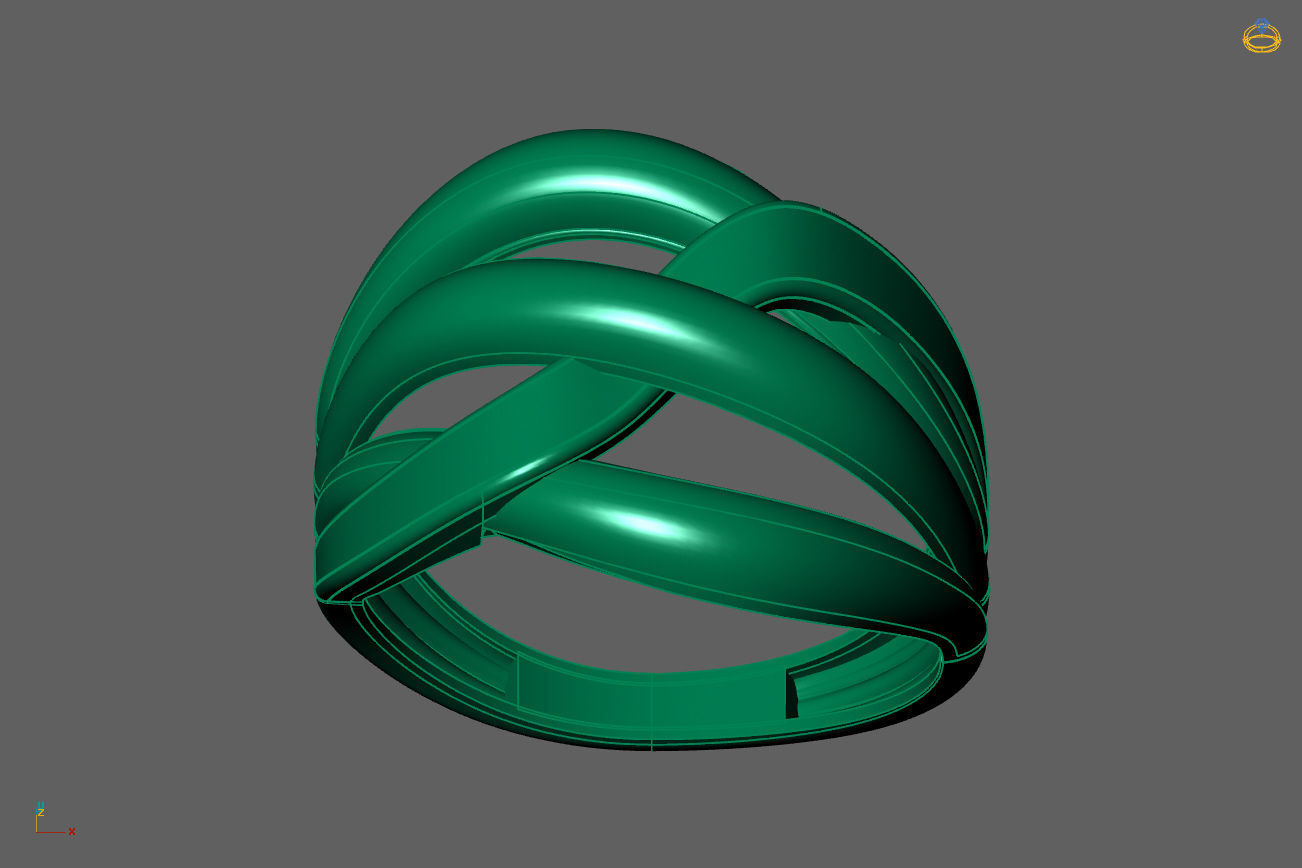 Plain Ring Women Ready STL 3DM Models Womens Rings 3D models 3D print model_4