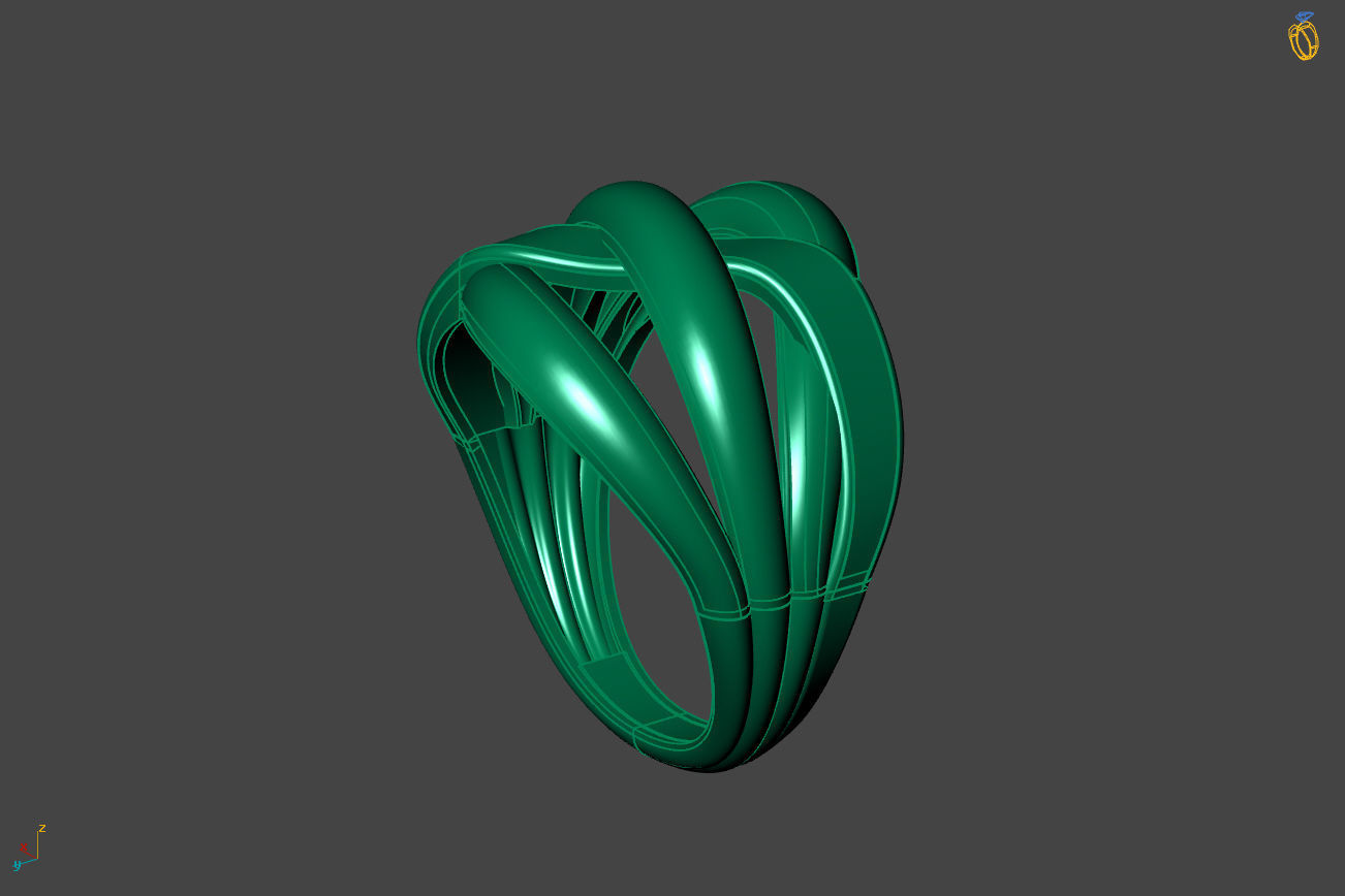 Plain Ring Women Ready STL 3DM Models Womens Rings 3D models 3D print model_2