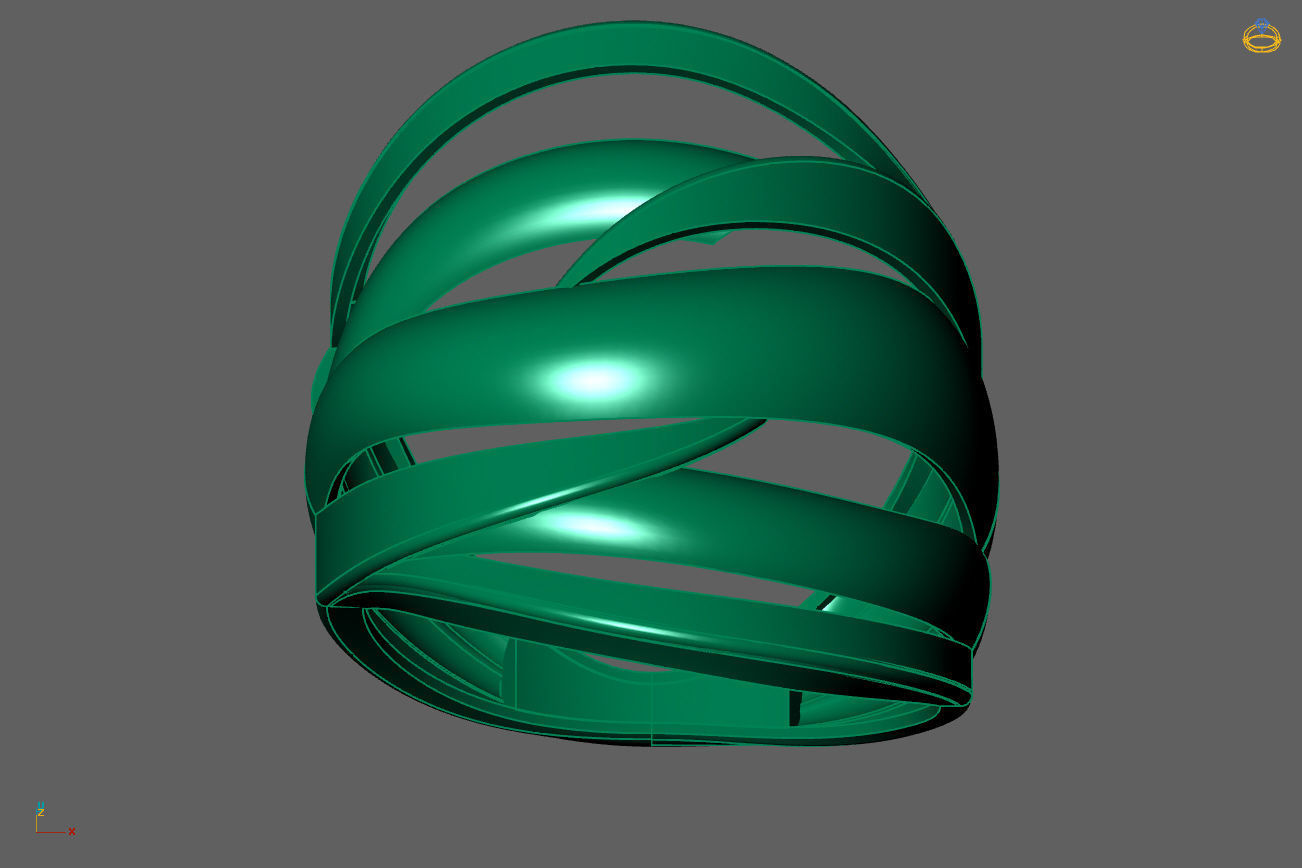 Plain Ring Women Ready STL 3DM Models Womens Rings 3D models 3D print model_4