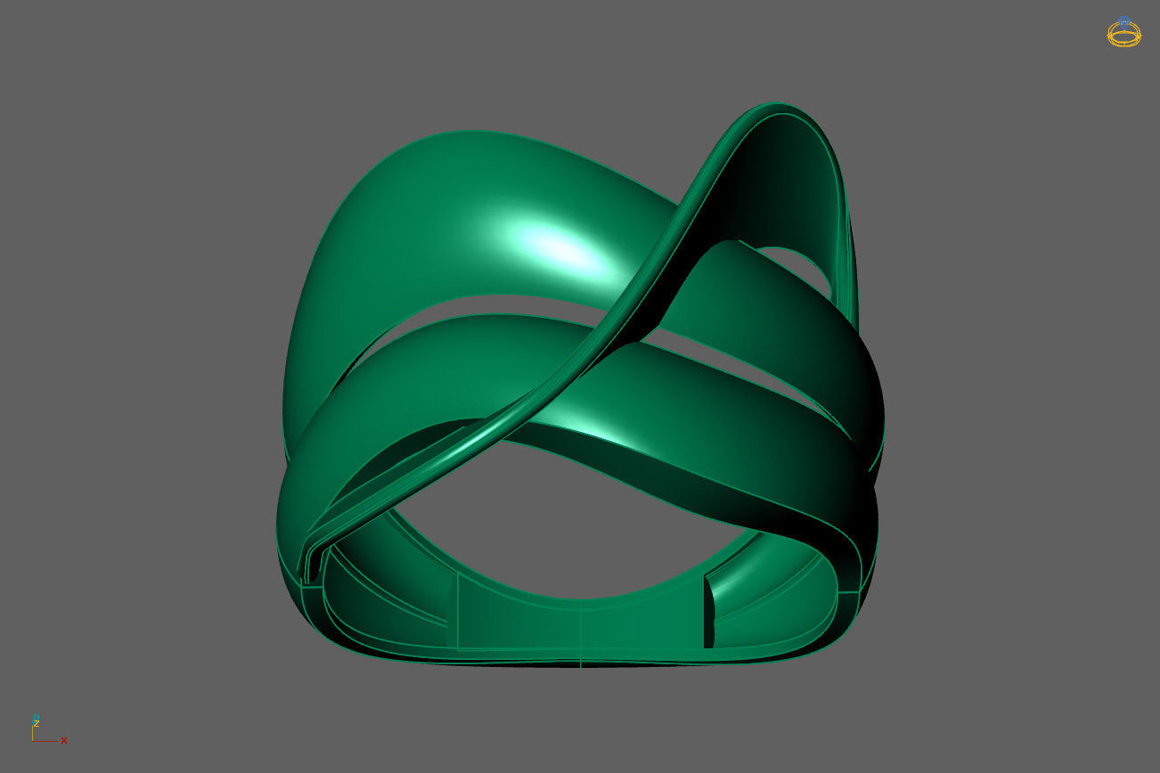 Plain Ring Women Ready STL 3DM Models Womens Rings 3D models 3D print model_4