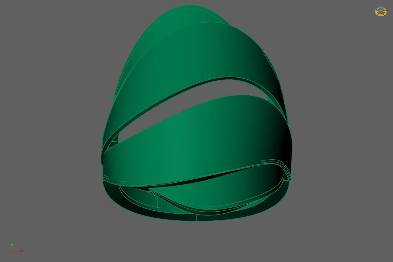 Plain Ring Women Ready STL 3DM Models Womens Rings 3D models 3D print model_4