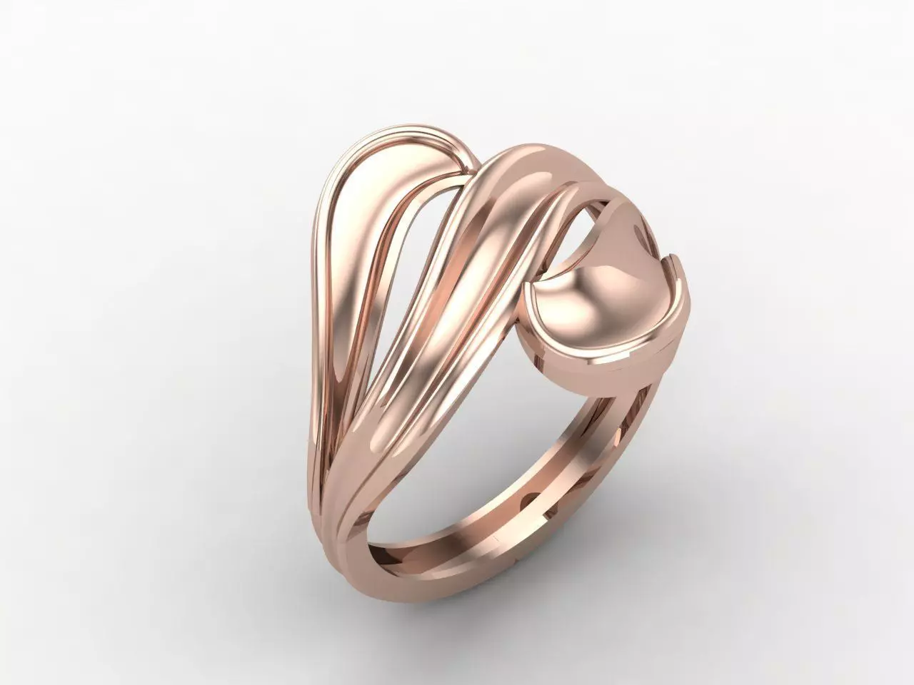 Plain Ring Women Ready STL 3DM Models Womens Rings 3D models 3D print model_0