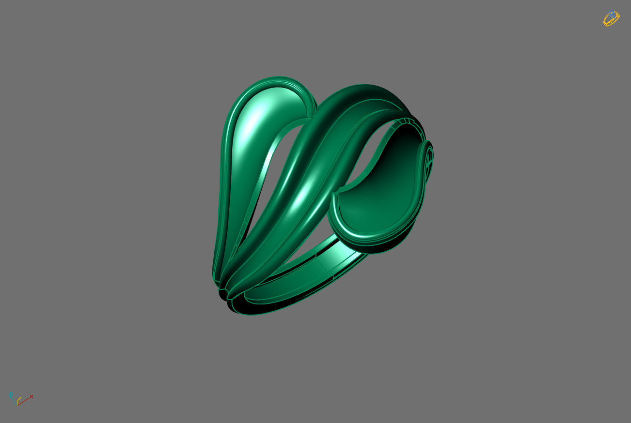 Plain Ring Women Ready STL 3DM Models Womens Rings 3D models 3D print model_3