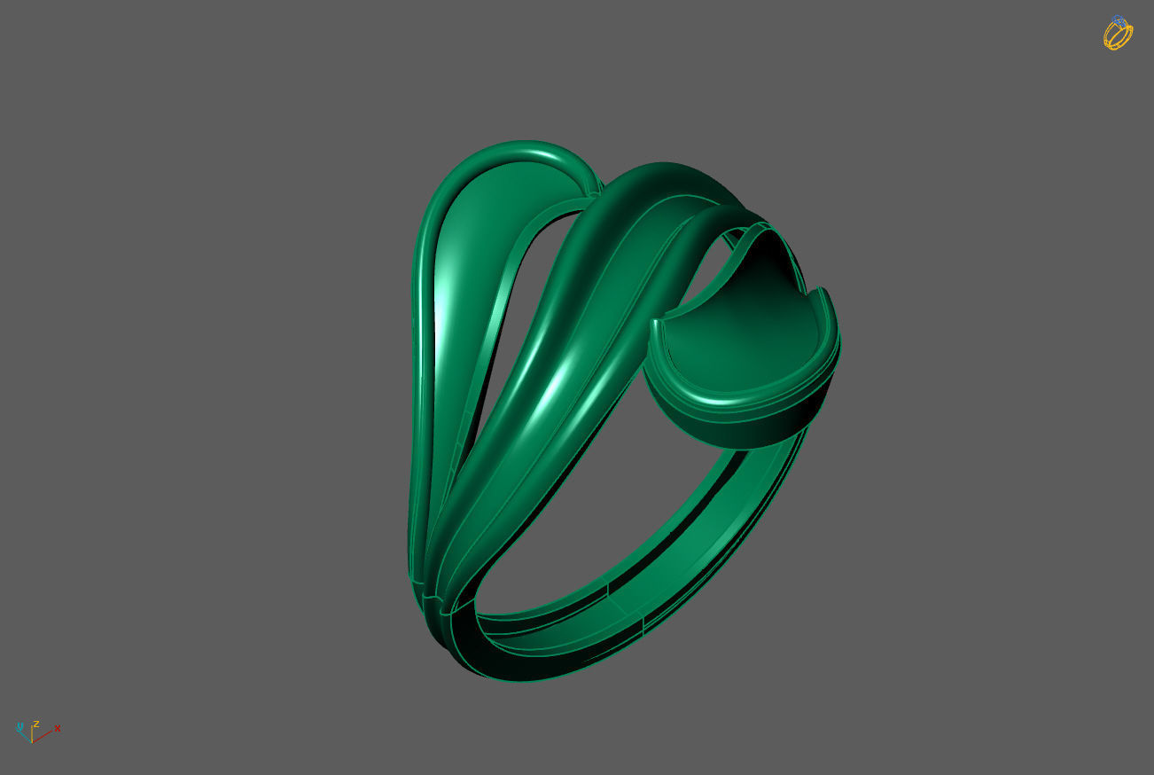 Plain Ring Women Ready STL 3DM Models Womens Rings 3D models 3D print model_1