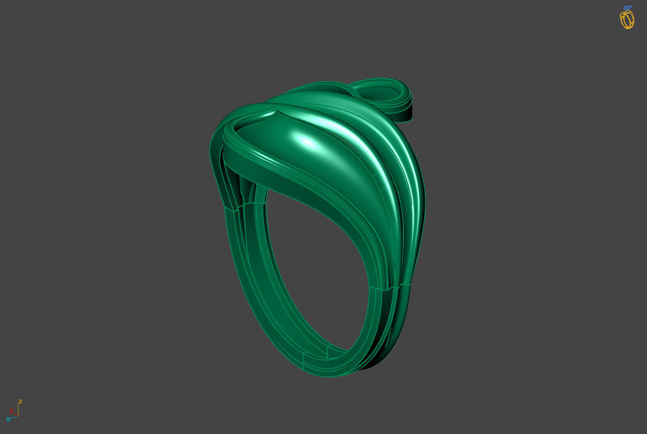 Plain Ring Women Ready STL 3DM Models Womens Rings 3D models 3D print model_2