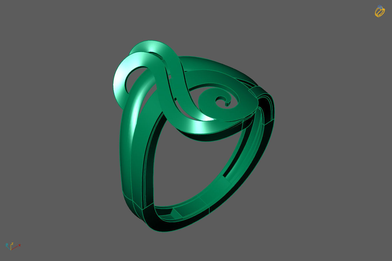 Plain Ring Women Ready STL 3DM Models Womens Rings 3D models 3D print model_1