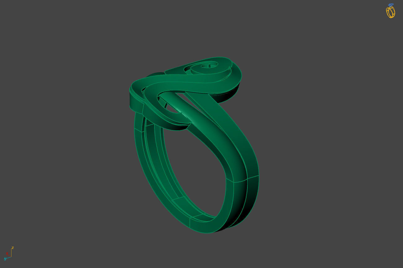 Plain Ring Women Ready STL 3DM Models Womens Rings 3D models 3D print model_2