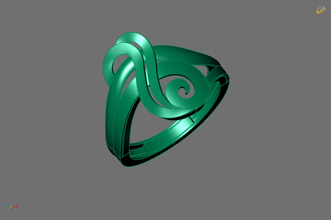 Plain Ring Women Ready STL 3DM Models Womens Rings 3D models 3D print model_3