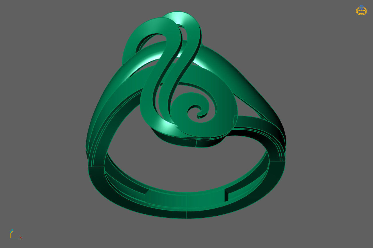 Plain Ring Women Ready STL 3DM Models Womens Rings 3D models 3D print model_4