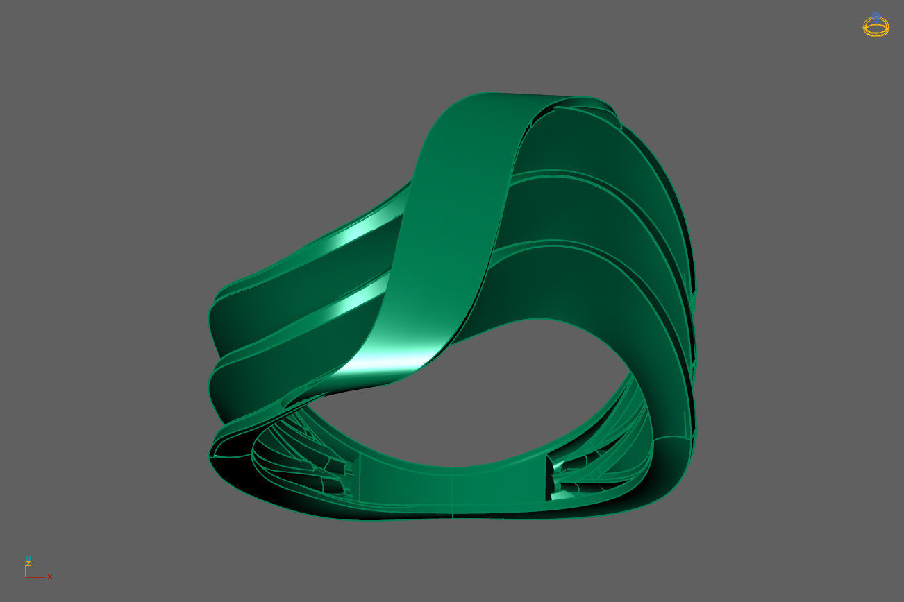 Plain Ring Women Ready STL 3DM Models Womens Rings 3D models 3D print model_4