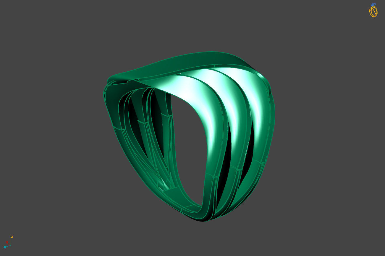 Plain Ring Women Ready STL 3DM Models Womens Rings 3D models 3D print model_2