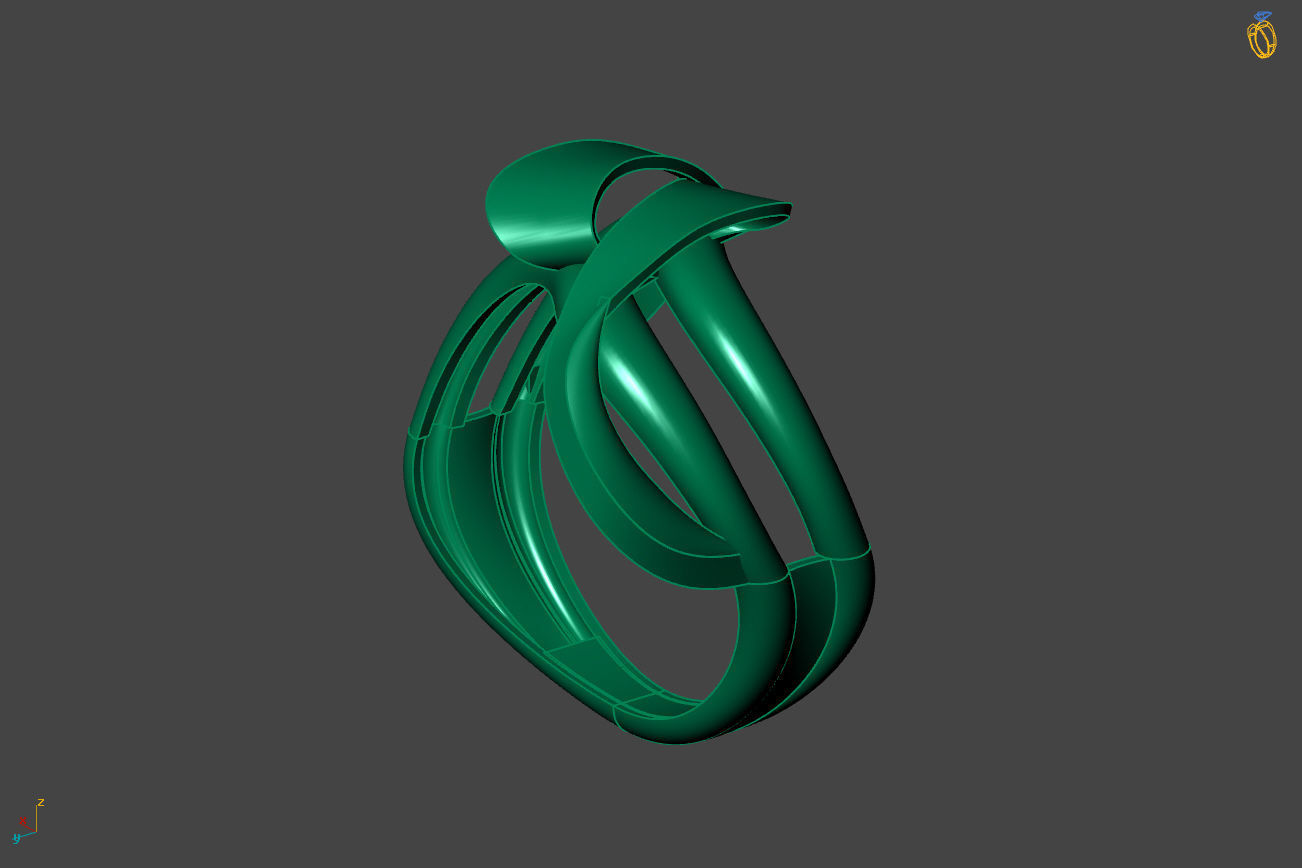 Plain Ring Women Ready STL 3DM Models Womens Rings 3D models 3D print model_2