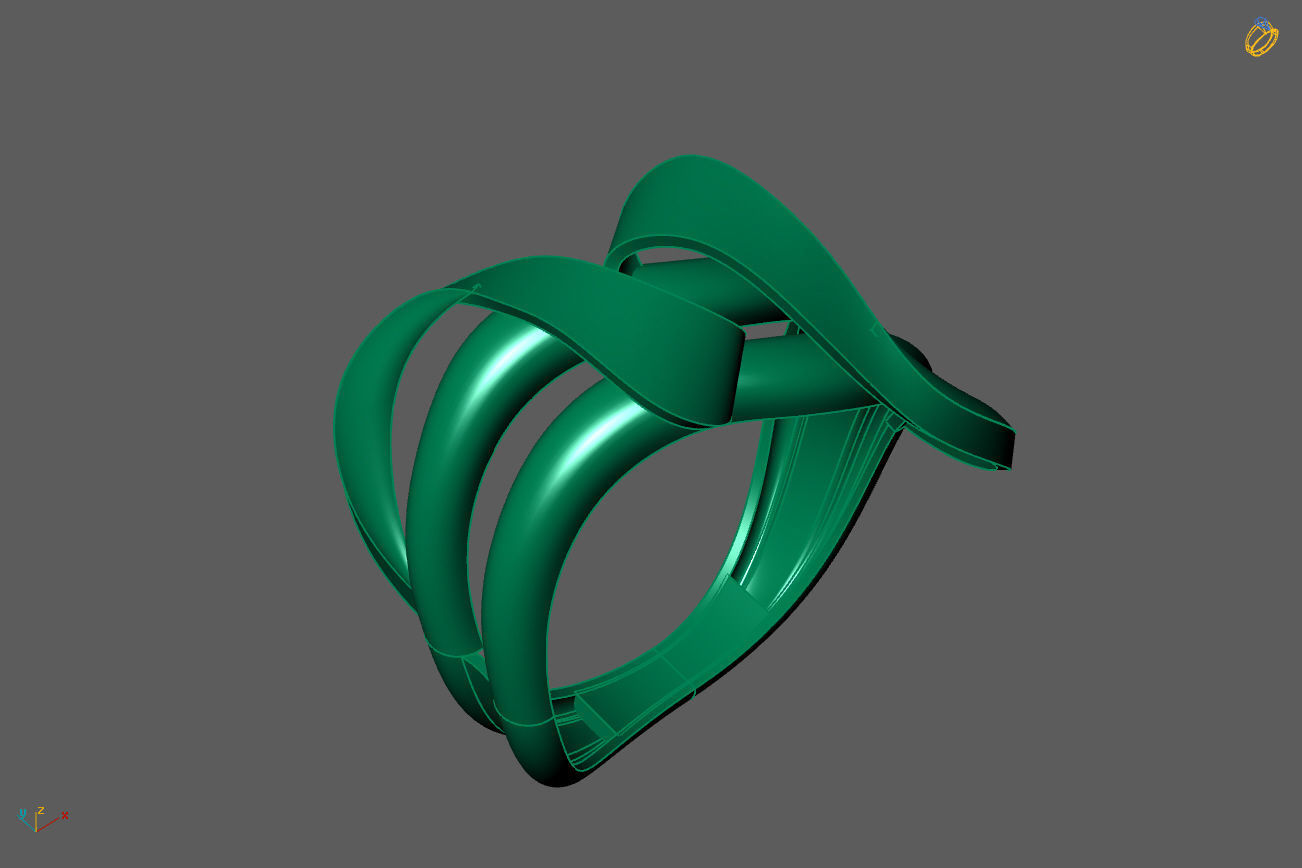 Plain Ring Women Ready STL 3DM Models Womens Rings 3D models 3D print model_1