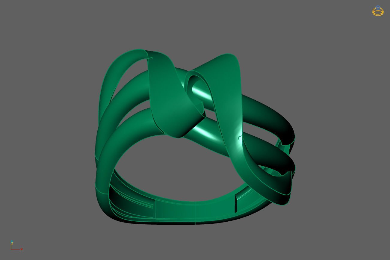 Plain Ring Women Ready STL 3DM Models Womens Rings 3D models 3D print model_4