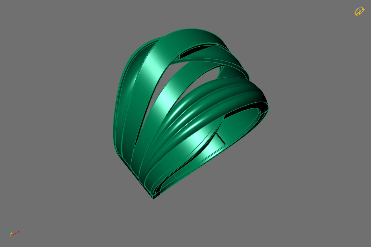 Plain Ring Women Ready STL 3DM Models Womens Rings 3D models 3D print model_3