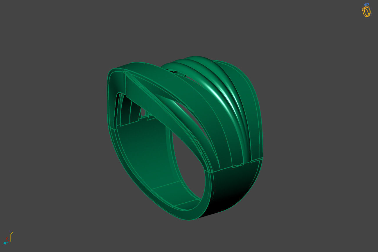 Plain Ring Women Ready STL 3DM Models Womens Rings 3D models 3D print model_2