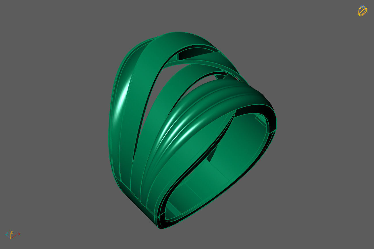 Plain Ring Women Ready STL 3DM Models Womens Rings 3D models 3D print model_1