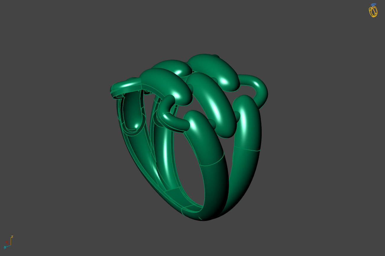 Plain Ring Women Ready STL 3DM Models Womens Rings 3D models 3D print model_2