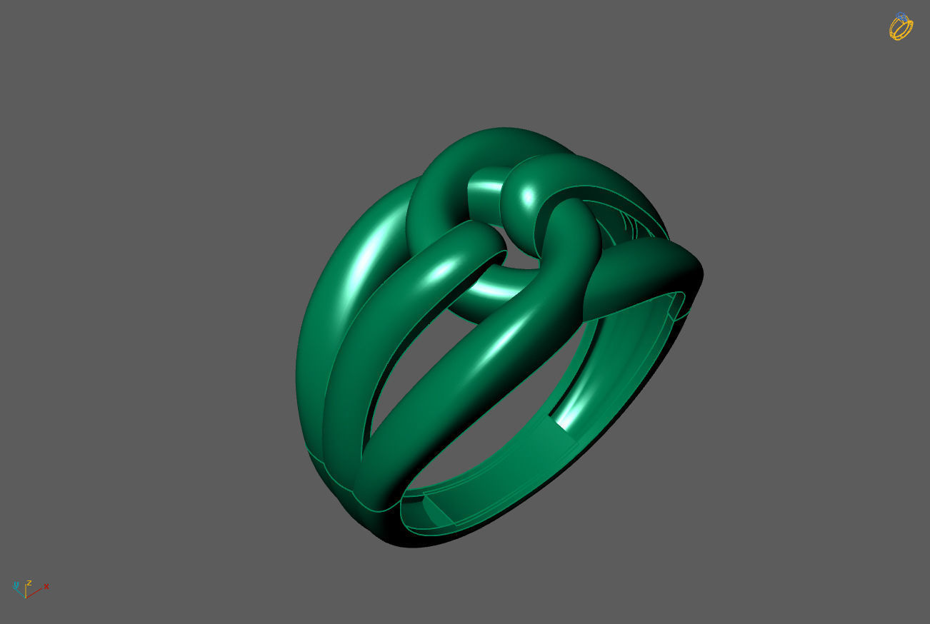 Plain Ring Women Ready STL 3DM Models Womens Rings 3D models 3D print model_1