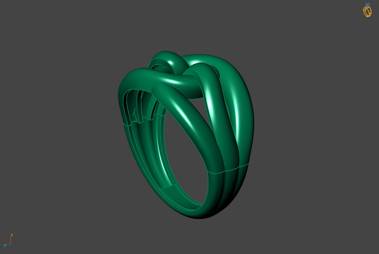 Plain Ring Women Ready STL 3DM Models Womens Rings 3D models 3D print model_2