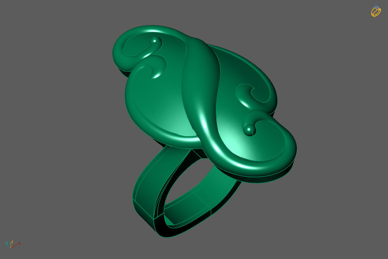 Plain Ring Women Ready STL 3DM Models Womens Rings 3D models 3D print model_1