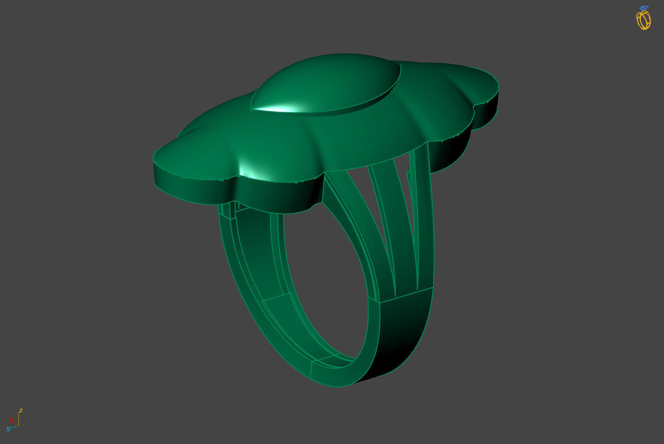 Plain Ring Women Ready STL 3DM Models Womens Rings 3D models 3D print model_2