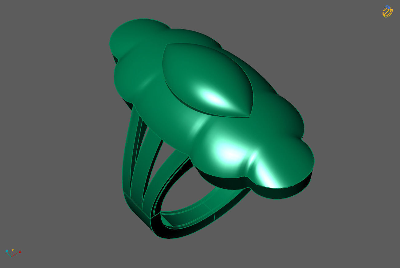 Plain Ring Women Ready STL 3DM Models Womens Rings 3D models 3D print model_1