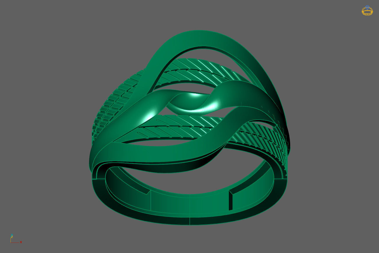 Plain Ring Women Ready STL 3DM Models Womens Rings 3D models 3D print model_4