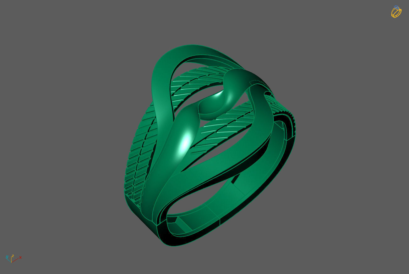 Plain Ring Women Ready STL 3DM Models Womens Rings 3D models 3D print model_1