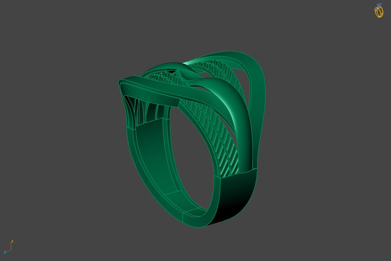 Plain Ring Women Ready STL 3DM Models Womens Rings 3D models 3D print model_2