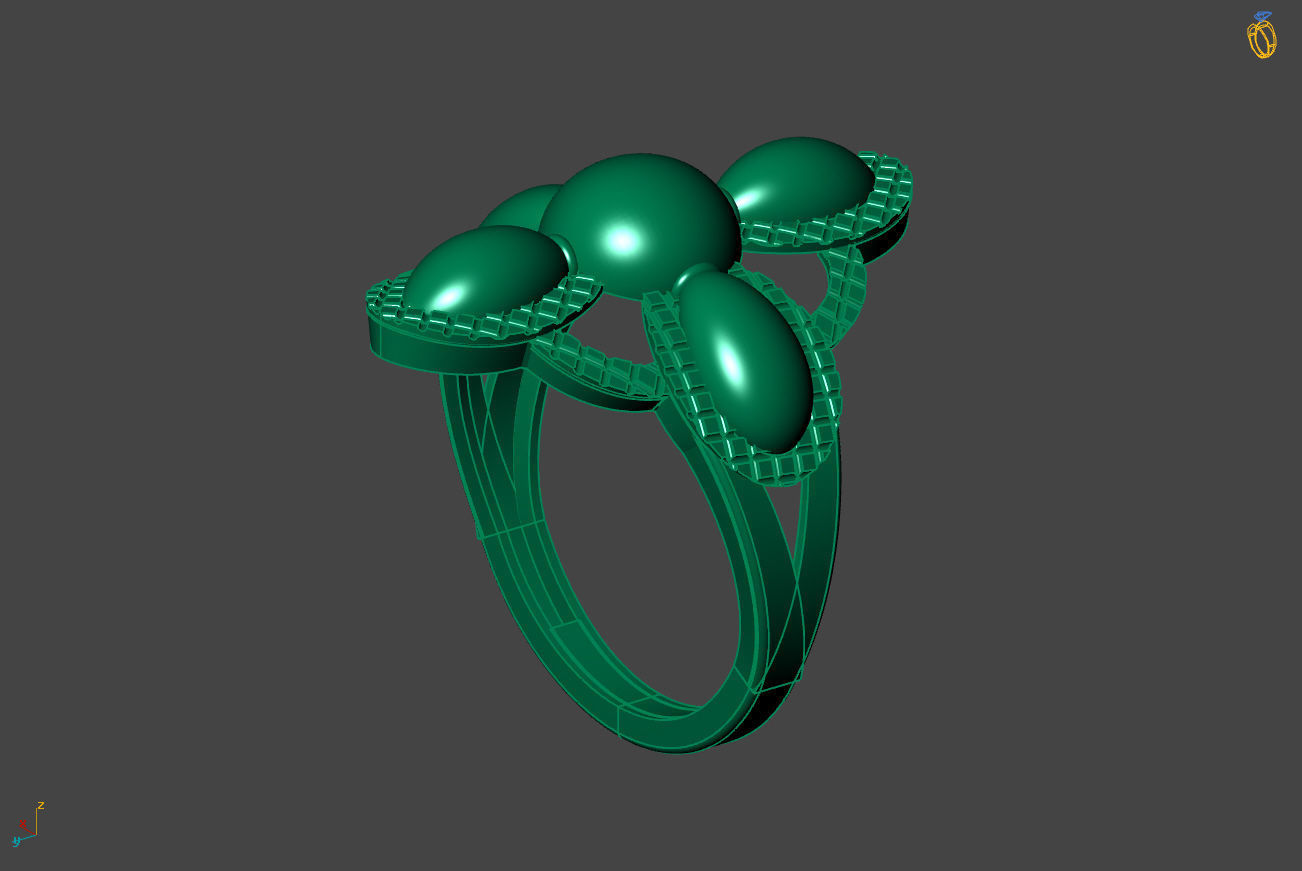 Plain Ring Women Ready STL 3DM Models Womens Rings 3D models 3D print model_2