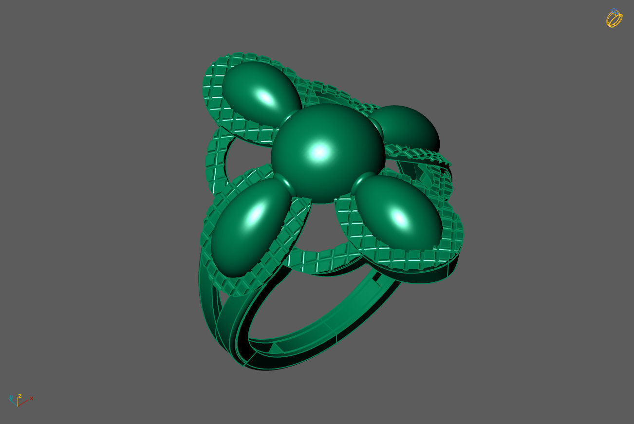 Plain Ring Women Ready STL 3DM Models Womens Rings 3D models 3D print model_1