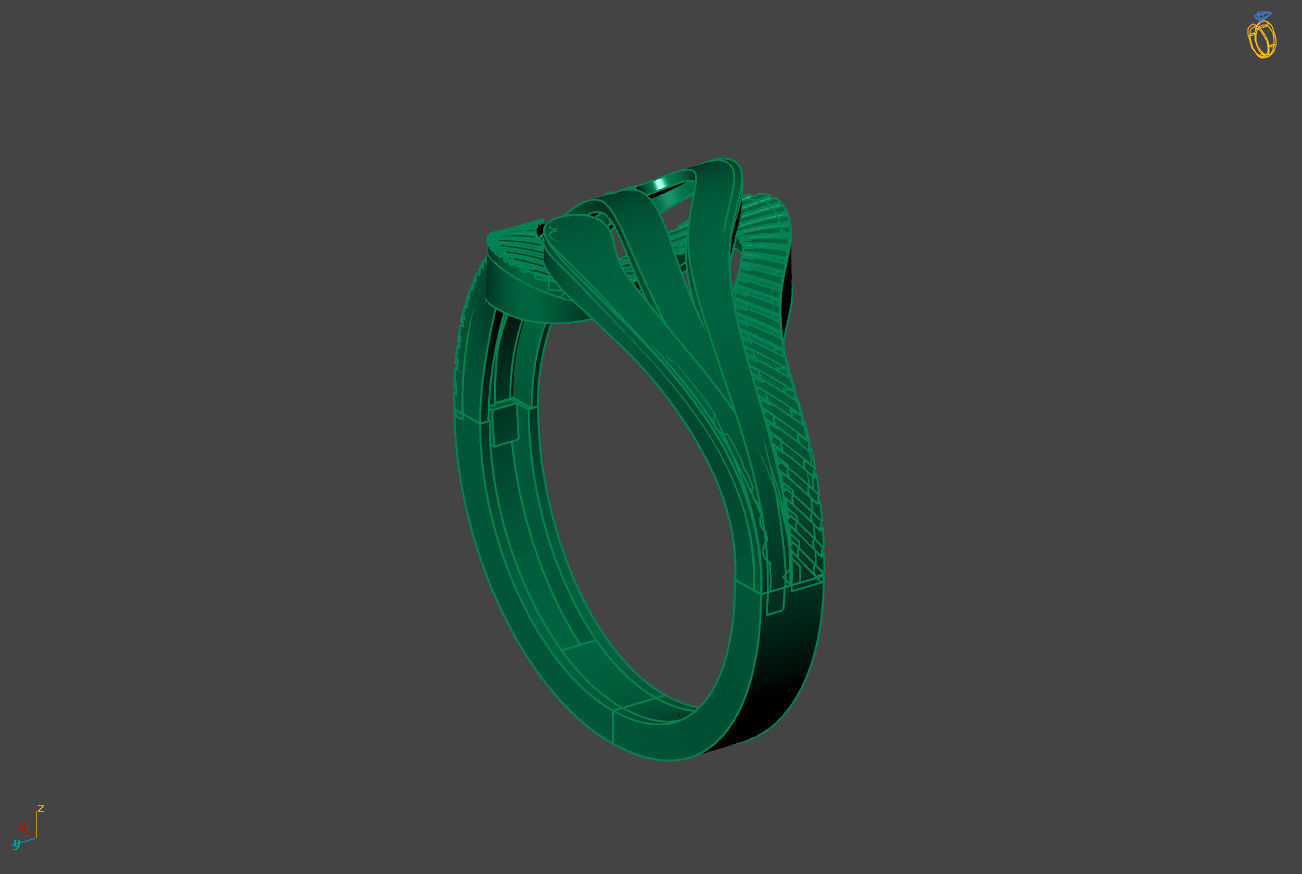 Plain Ring Women Ready STL 3DM Models Womens Rings 3D models 3D print model_2