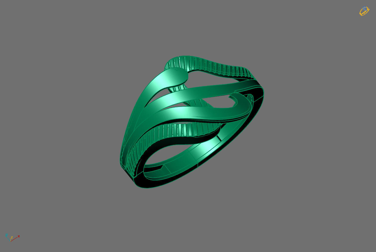 Plain Ring Women Ready STL 3DM Models Womens Rings 3D models 3D print model_3