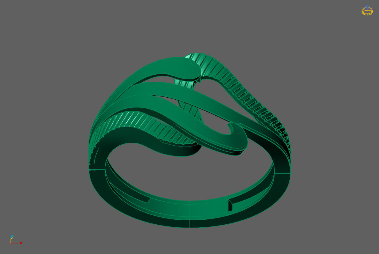 Plain Ring Women Ready STL 3DM Models Womens Rings 3D models 3D print model_4