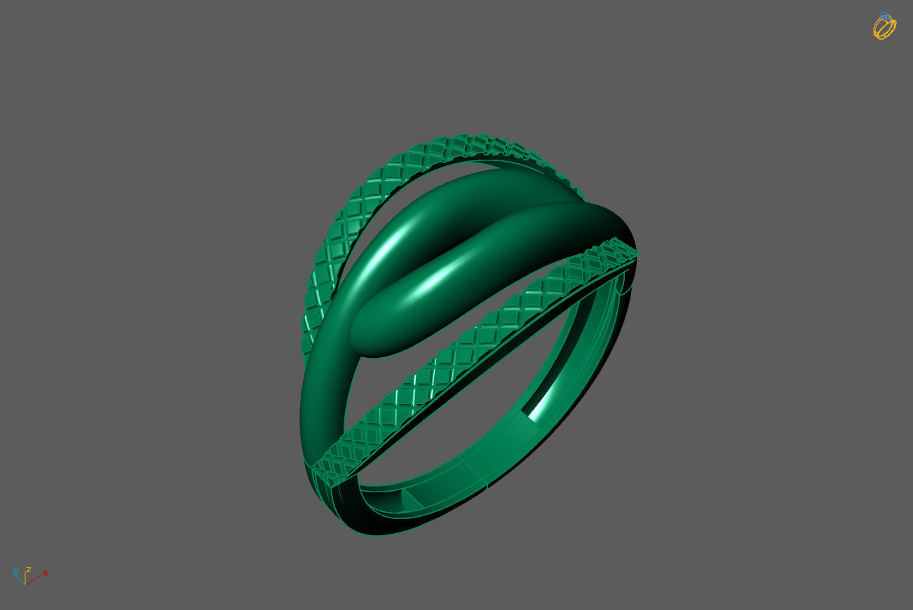 Plain Ring Women Ready STL 3DM Models Womens Rings 3D models 3D print model_1